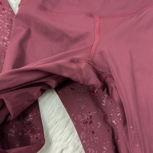 Lululemon Speed Wunder Mid-Rise Tight 28" *Speckle Shine Garnet / Garnet - Picture 2 of 6